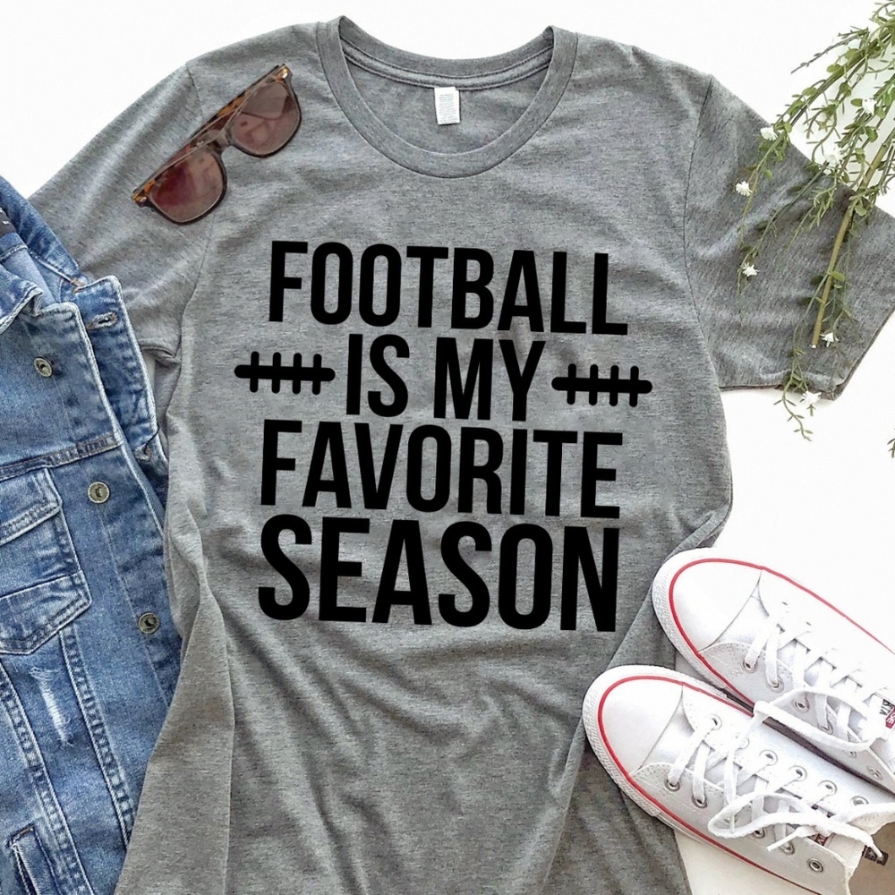 Football Is My Favorite Season T Shirt Mom